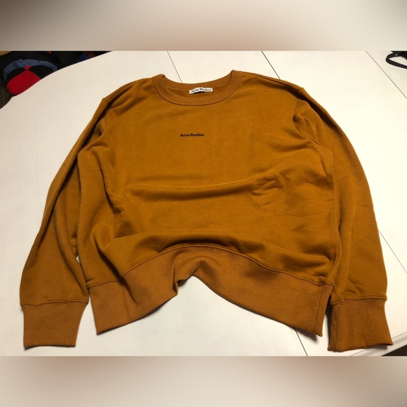 Acne mustard brown sweatshirt Relaxed Fit - Picture 2 of 11